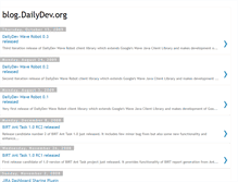 Tablet Screenshot of blog.dailydev.org